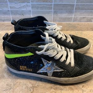 Golden Goose Mid Star Mixed Suede Glitter sneakers